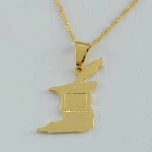 Country Map pendant - Ibere Apparel