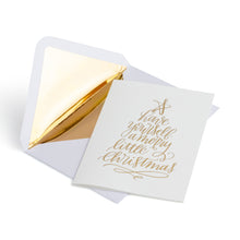 Load image into Gallery viewer, Have Yourself A Merry Little Christmas | Gold Foiled