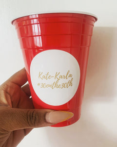 Personalised Red Party Cup