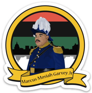 MARCUS GARVEY JR - Die Cut Sticker - Ibere Apparel
