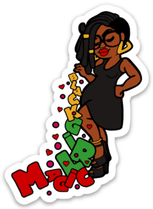 Black Girl Magic - Die Cut Sticker - Ibere Apparel