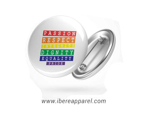 PRIDE- Button Badges - Ibere Apparel
