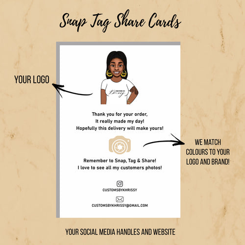 Snap,Tag &Share Cards