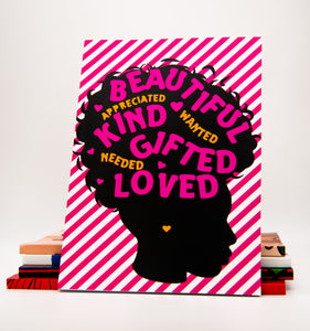 Beautiful . Kind. Gifted. Loved | A5 Notebook