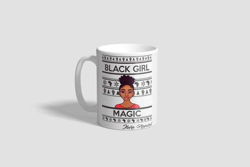 JAMILAH - BLACK GIRL MAGIC- Printed Ceramic Mug - Ibere Apparel