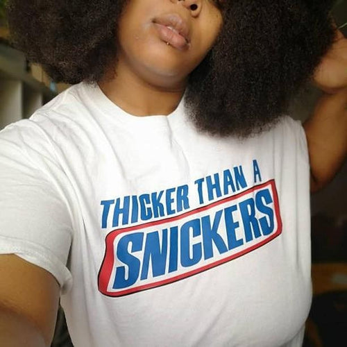 THICKER THAN A SNICKER T-Shirt - Ibere Apparel