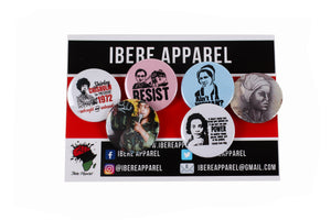 Black Women In History - Button Badge Set - Ibere Apparel