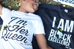 LIMITED EDITION #LOVEISLOVE LGBT COUPLE TSHIRT  - I'M HER QUEEN - Ibere Apparel
